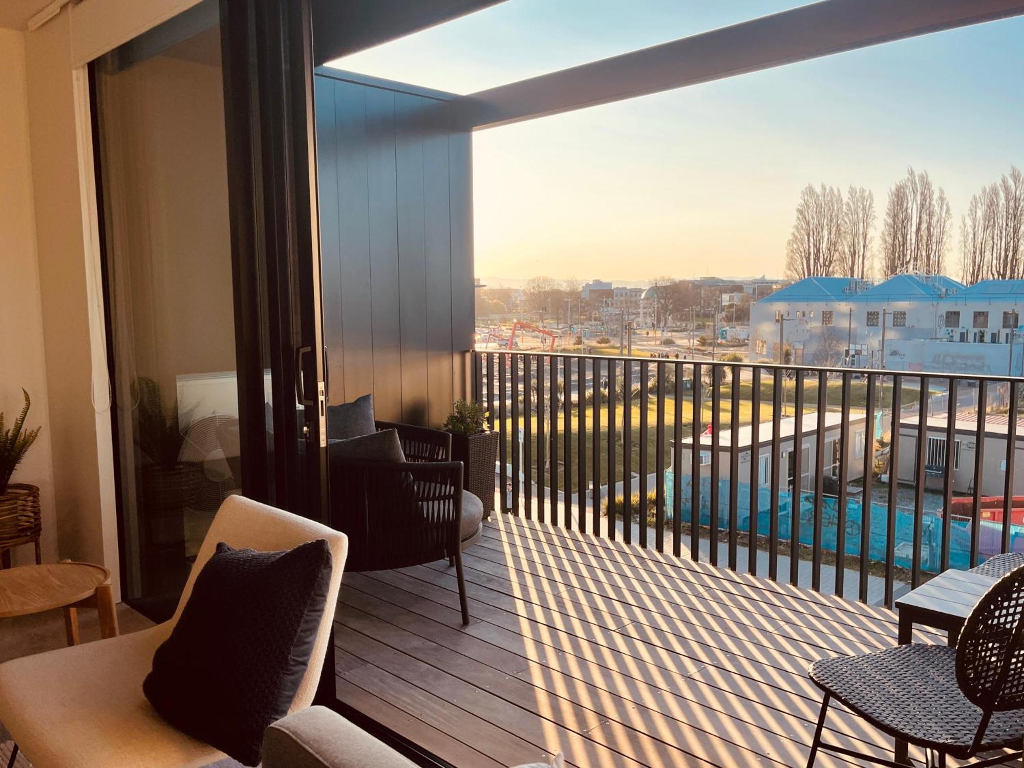 Top Floor Luxury City Central W Sunny Balcony Christchurch Kültér fotó